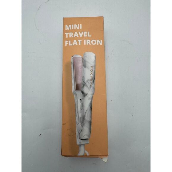 FoxyBae Mini Travel Marble Flat Iron NIB - Picture 1 of 6